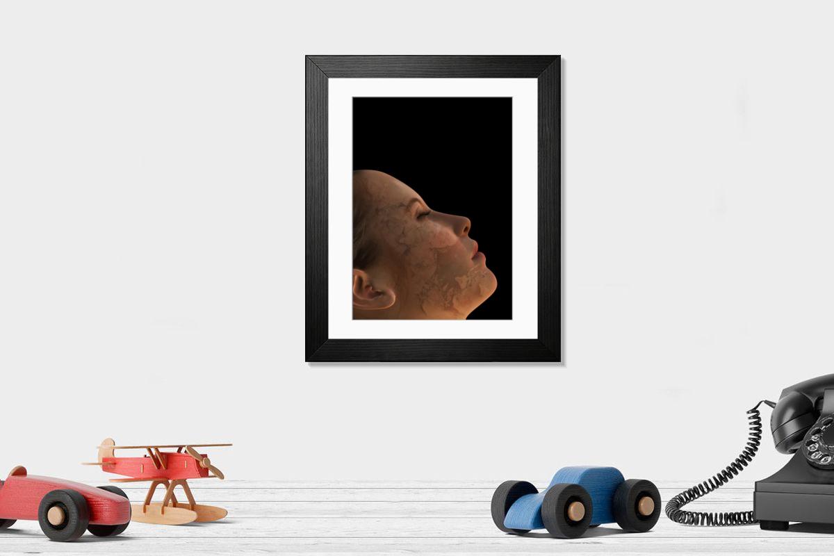 Shown hanging in a room: Modern 14"x12" (36x31cm)