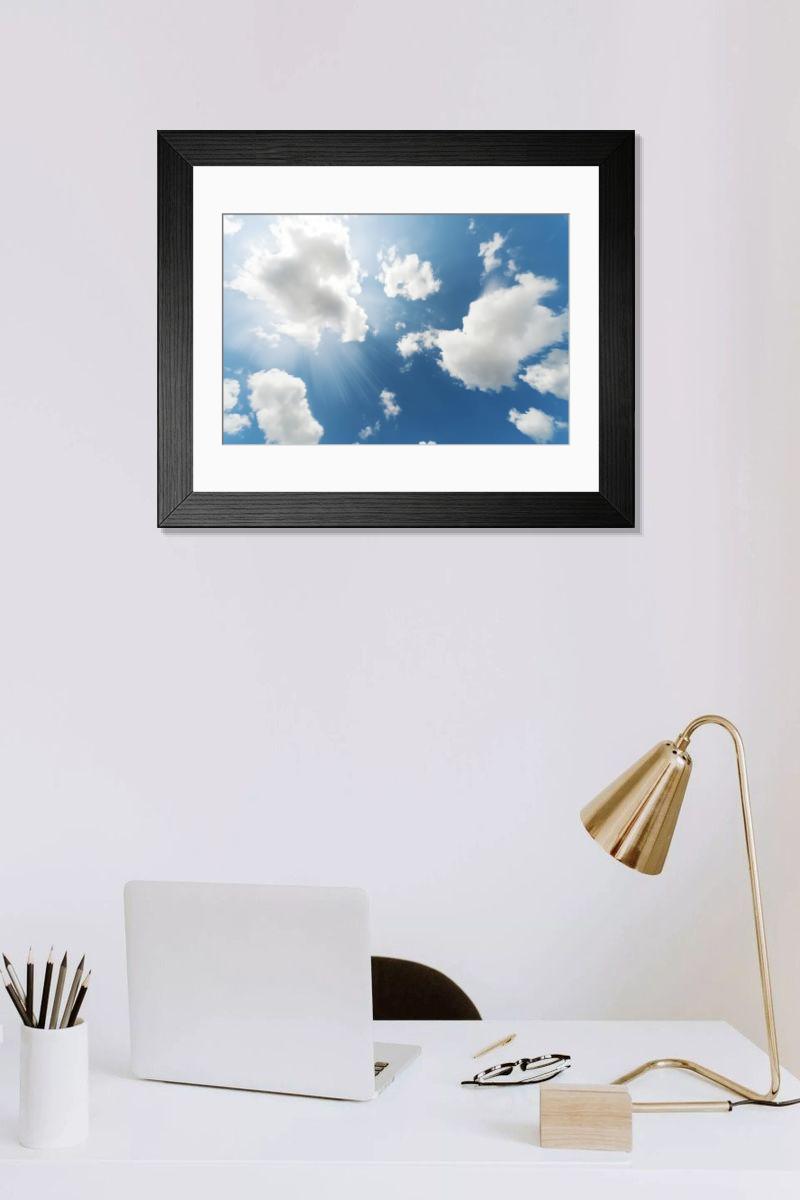 Shown hanging in a room: Modern 14"x12" (36x31cm)
