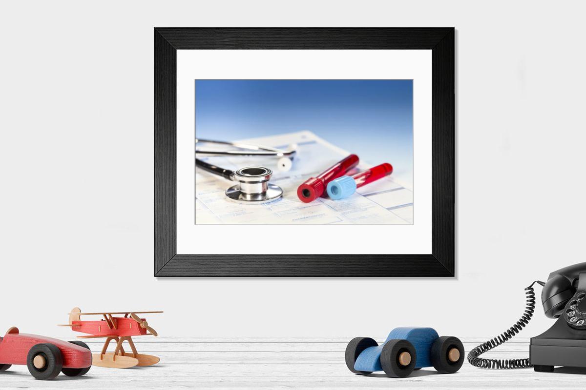 Shown hanging in a room: Modern 14"x12" (36x31cm)