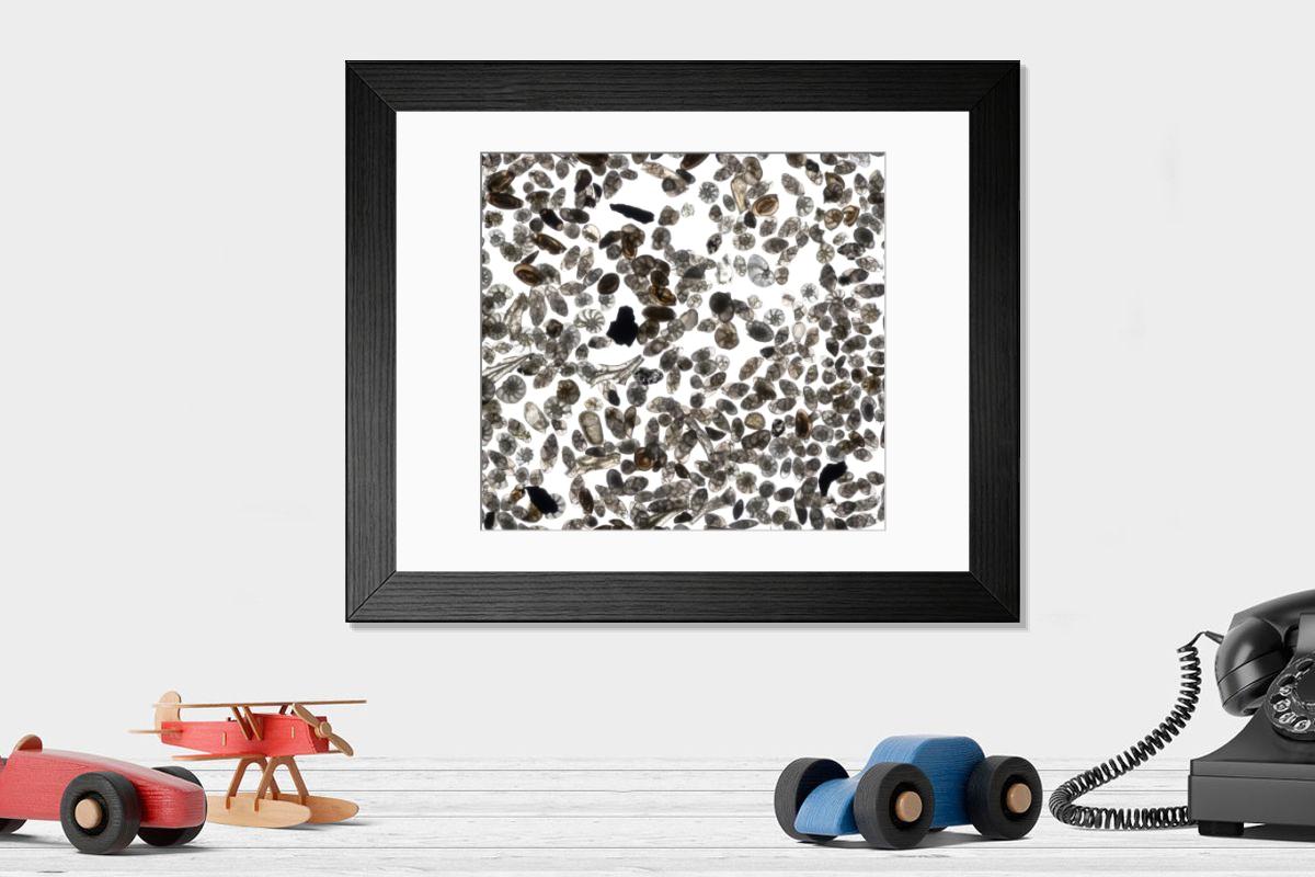 Shown hanging in a room: Modern 14"x12" (36x31cm)