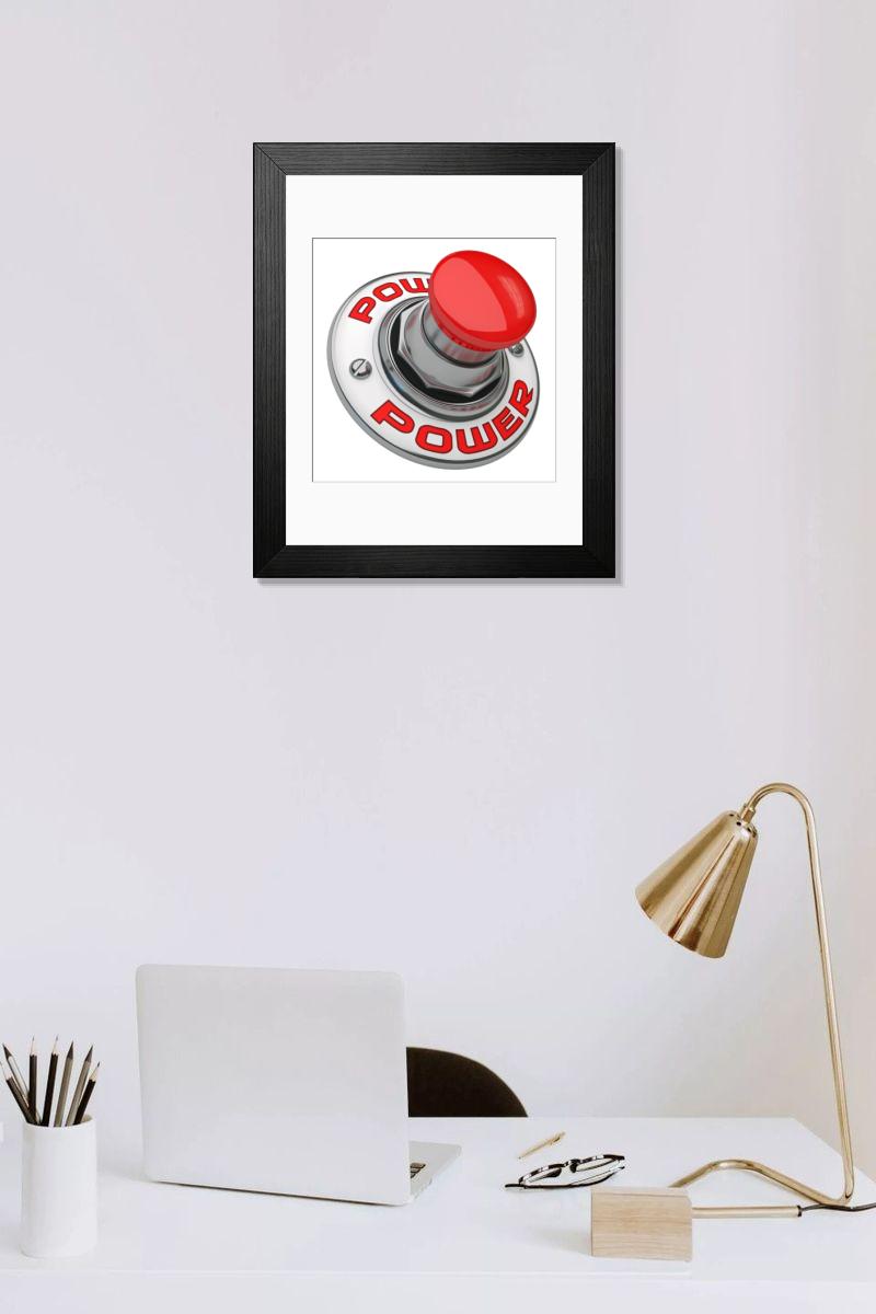 Shown hanging in a room: Modern 14"x12" (36x31cm)