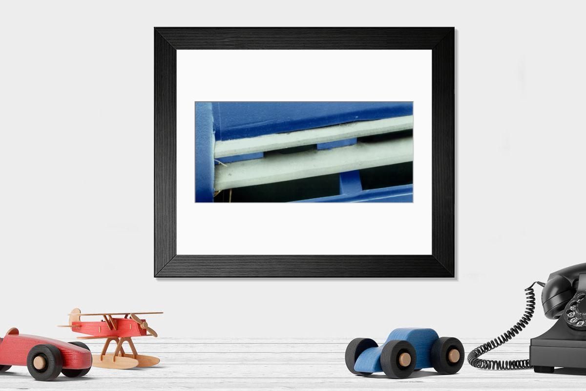 Shown hanging in a room: Modern 14"x12" (36x31cm)