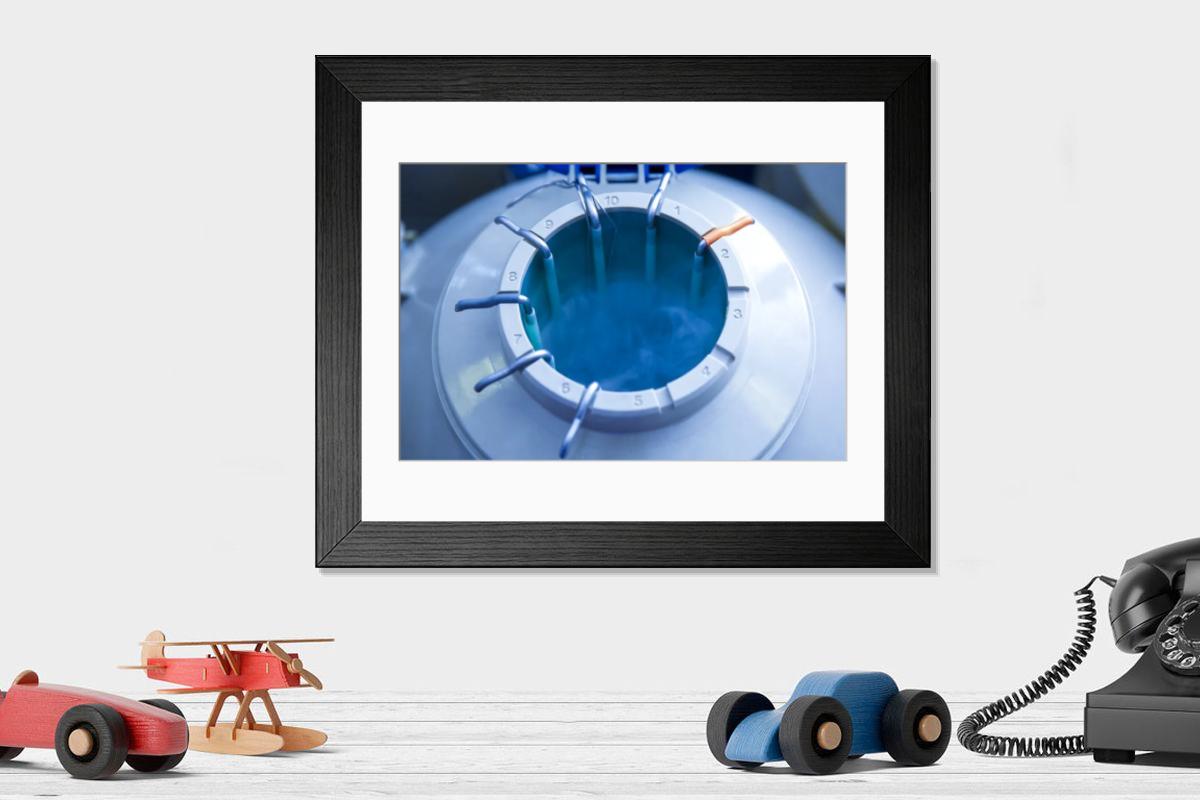 Shown hanging in a room: Modern 14"x12" (36x31cm)