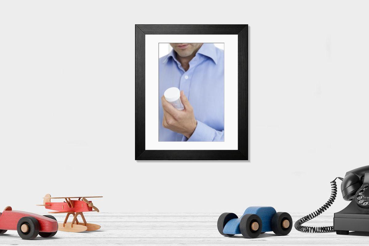 Shown hanging in a room: Modern 14"x12" (36x31cm)