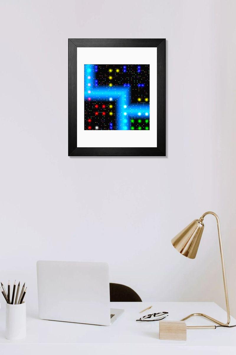 Shown hanging in a room: Modern 14"x12" (36x31cm)