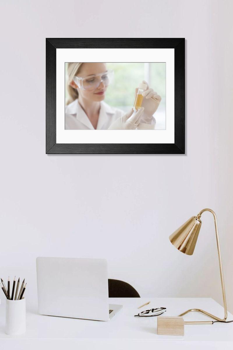 Shown hanging in a room: Modern 14"x12" (36x31cm)