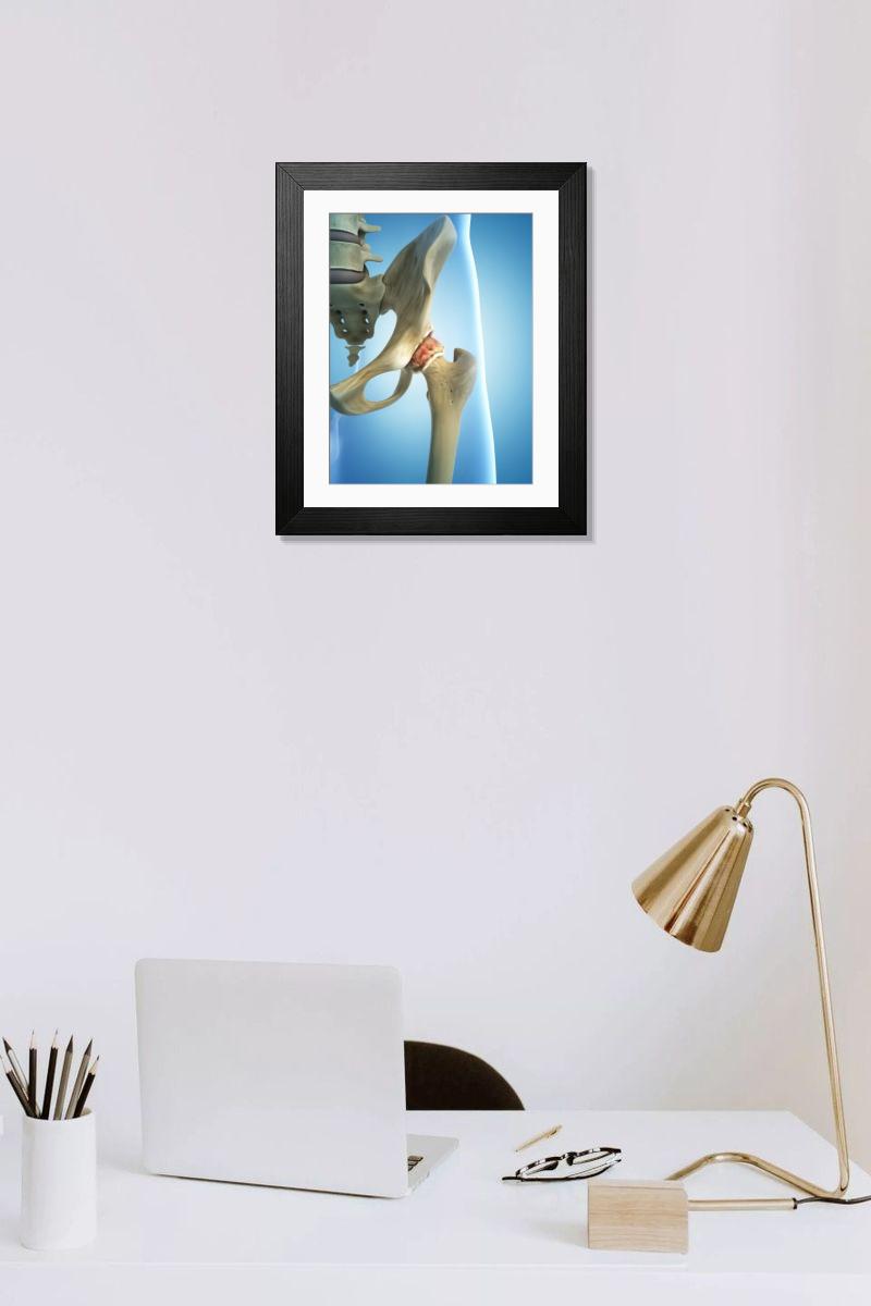 Shown hanging in a room: Modern 14"x12" (36x31cm)