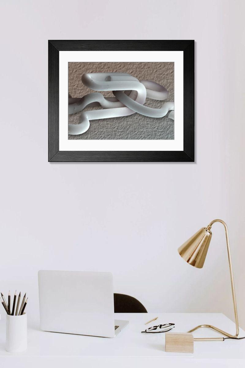 Shown hanging in a room: Modern 14"x12" (36x31cm)