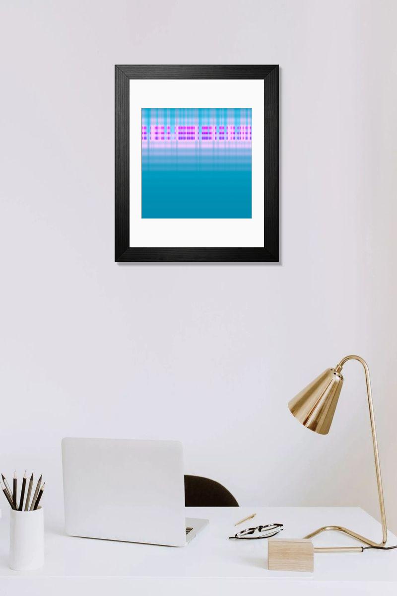 Shown hanging in a room: Modern 14"x12" (36x31cm)