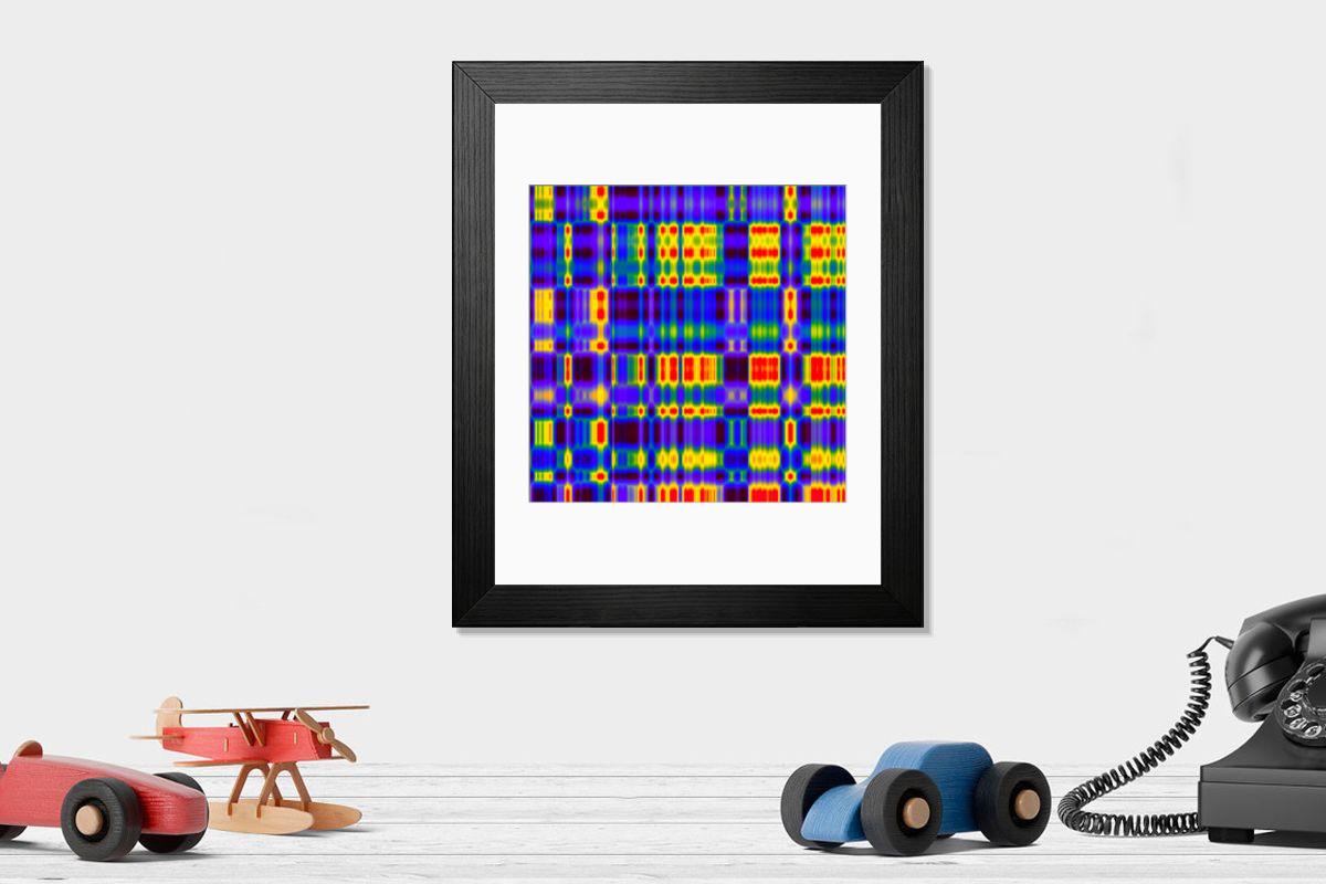 Shown hanging in a room: Modern 14"x12" (36x31cm)