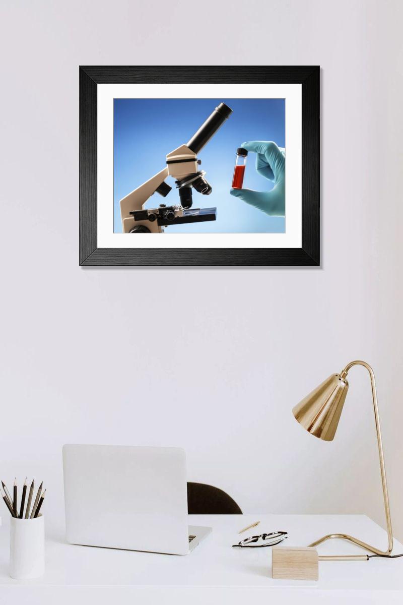 Shown hanging in a room: Modern 14"x12" (36x31cm)
