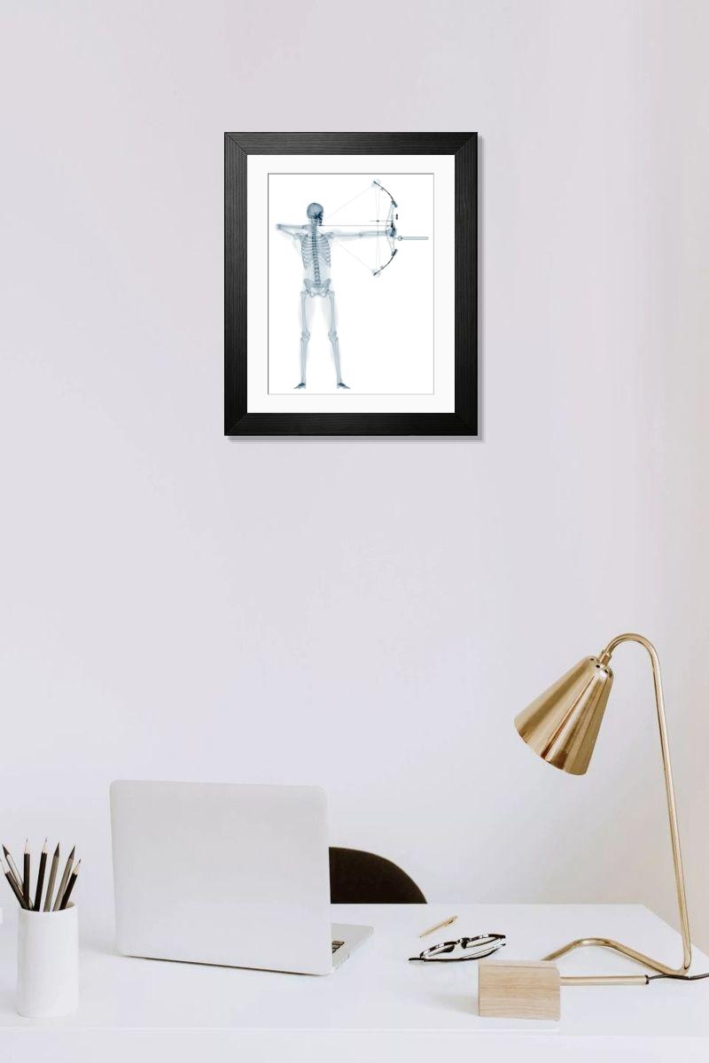 Shown hanging in a room: Modern 14"x12" (36x31cm)