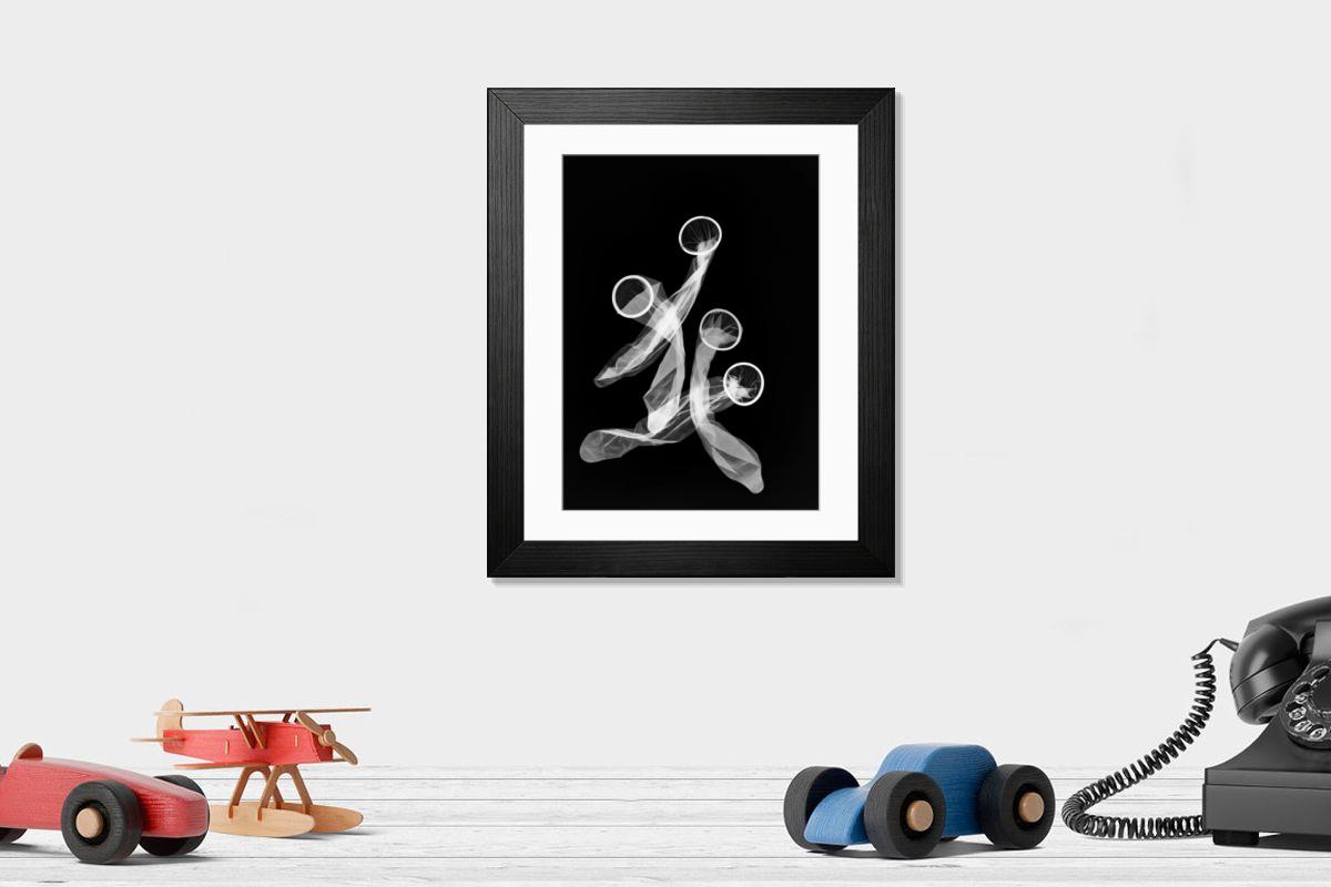 Shown hanging in a room: Modern 14"x12" (36x31cm)