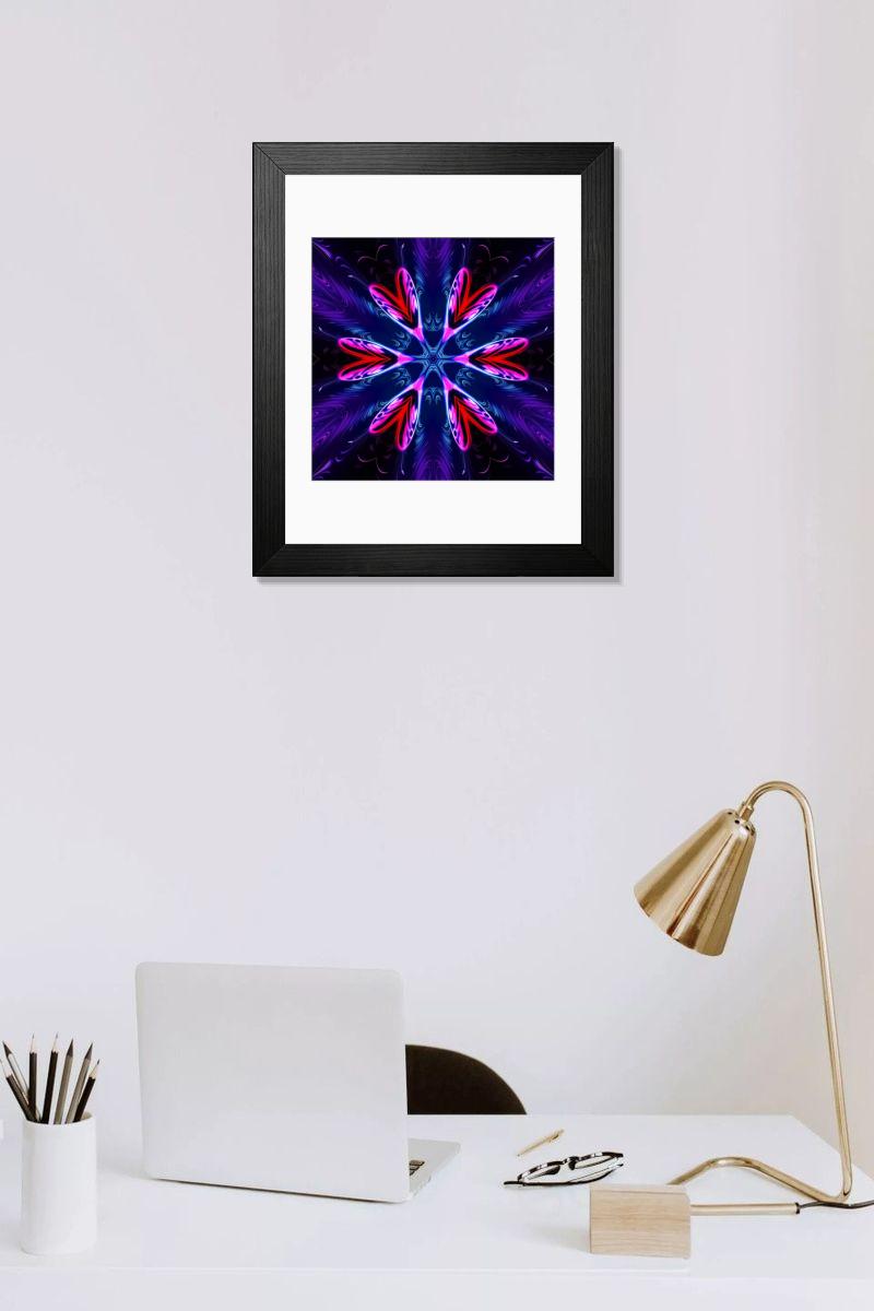 Shown hanging in a room: Modern 14"x12" (36x31cm)