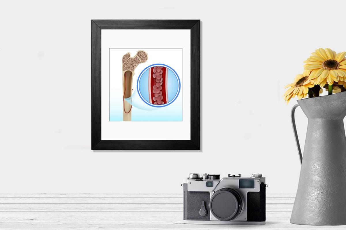 Shown hanging in a room: Modern 14"x12" (36x31cm)