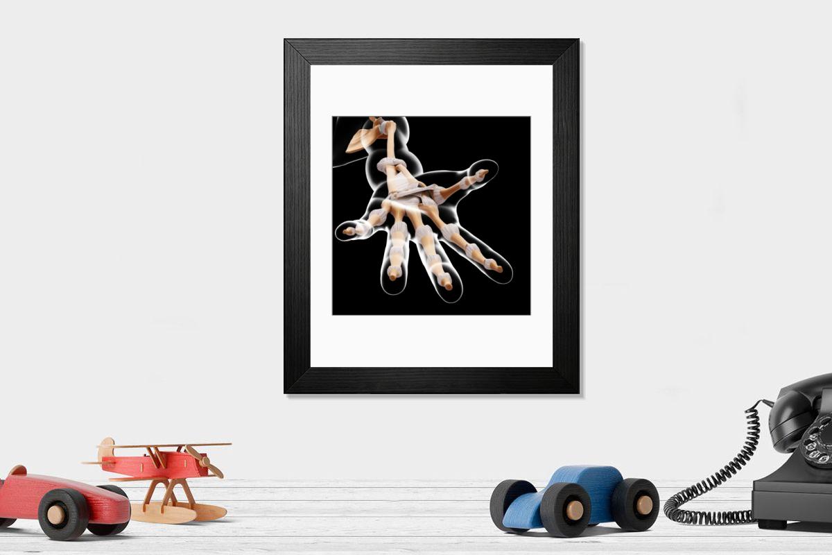 Shown hanging in a room: Modern 14"x12" (36x31cm)