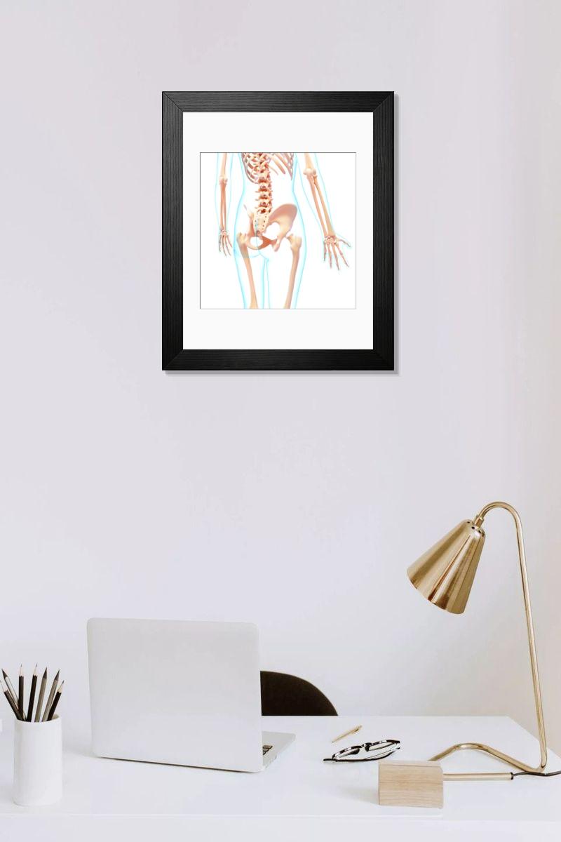Shown hanging in a room: Modern 14"x12" (36x31cm)
