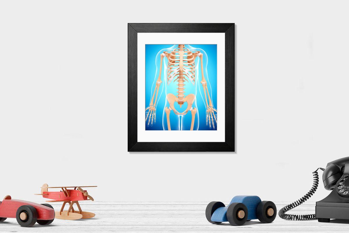 Shown hanging in a room: Modern 14"x12" (36x31cm)