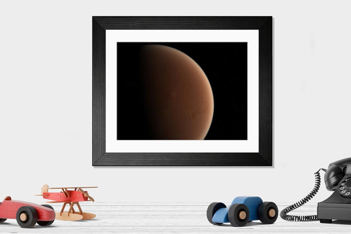 Shown hanging in a room: Modern 14"x12" (36x31cm)