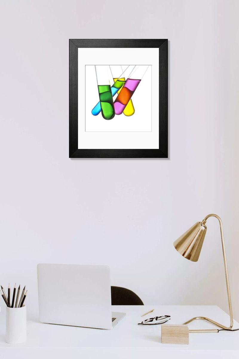 Shown hanging in a room: Modern 14"x12" (36x31cm)