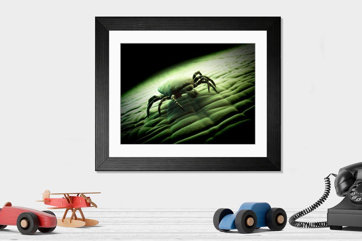Shown hanging in a room: Modern 14"x12" (36x31cm)