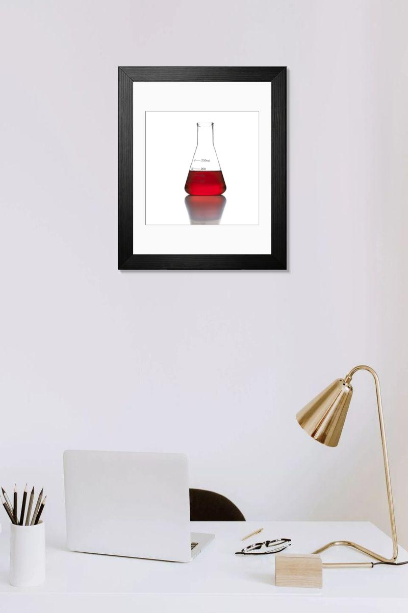 Shown hanging in a room: Modern 14"x12" (36x31cm)