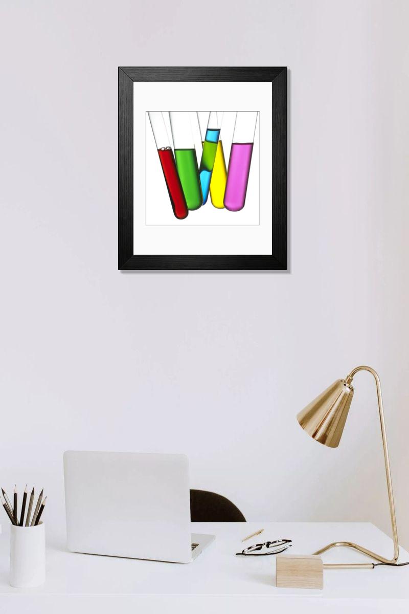 Shown hanging in a room: Modern 14"x12" (36x31cm)