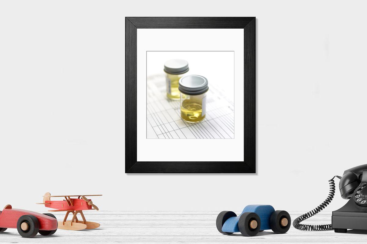 Shown hanging in a room: Modern 14"x12" (36x31cm)