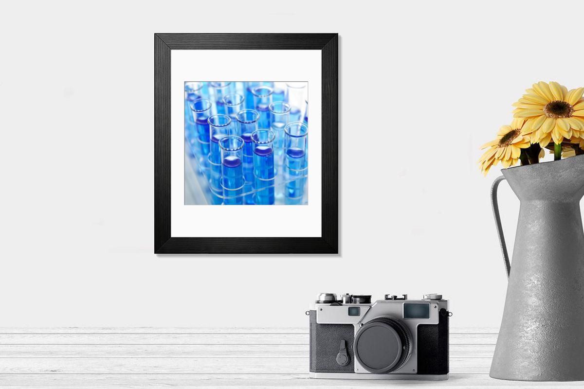 Shown hanging in a room: Modern 14"x12" (36x31cm)