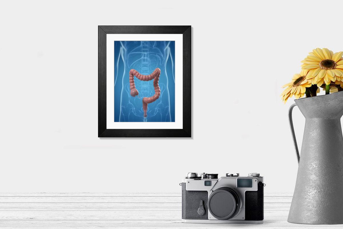 Shown hanging in a room: Modern 14"x12" (36x31cm)