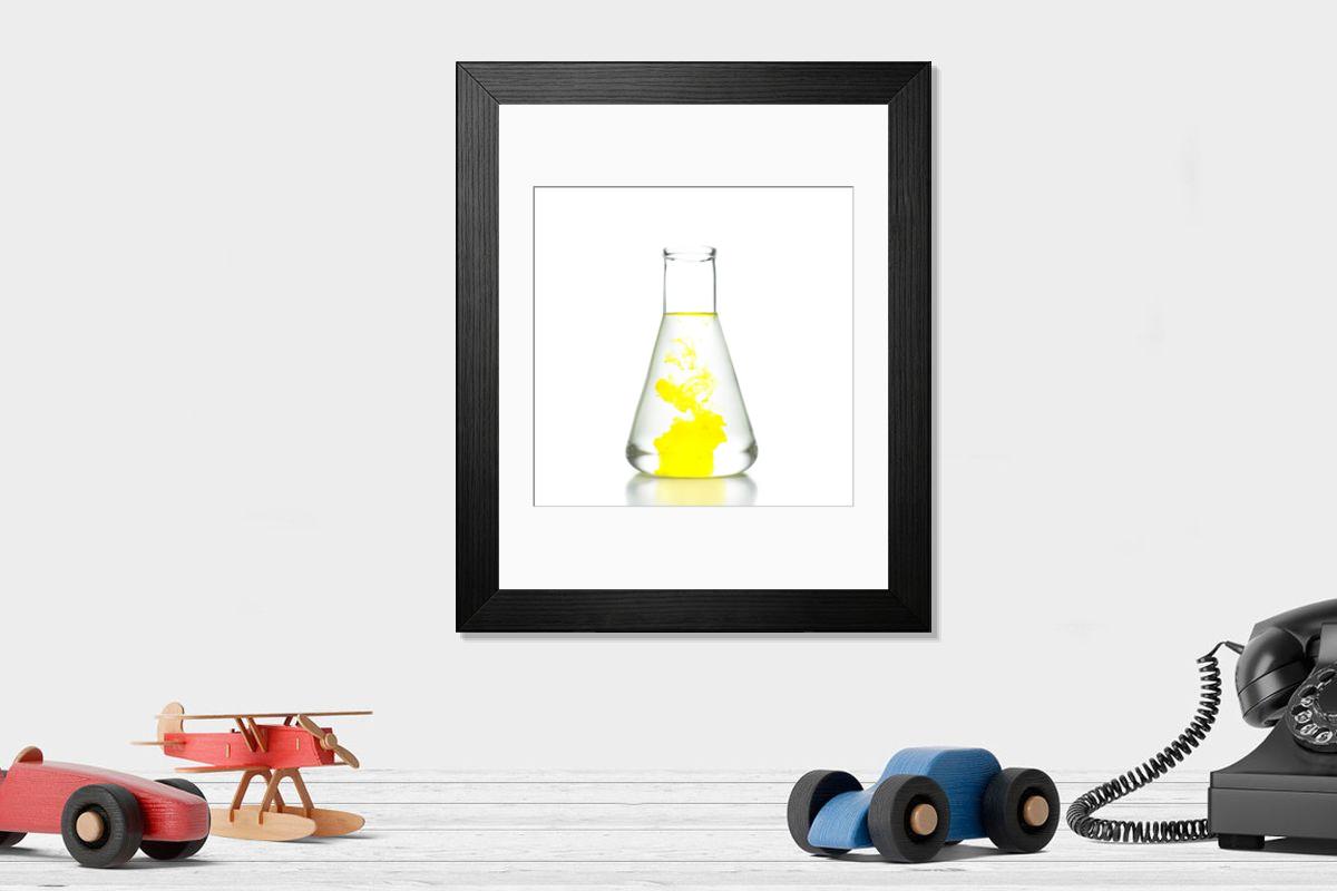 Shown hanging in a room: Modern 14"x12" (36x31cm)