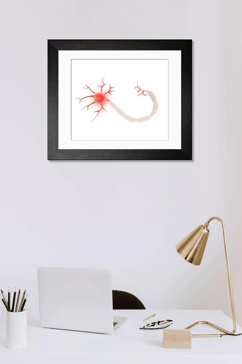 Shown hanging in a room: Modern 14"x12" (36x31cm)
