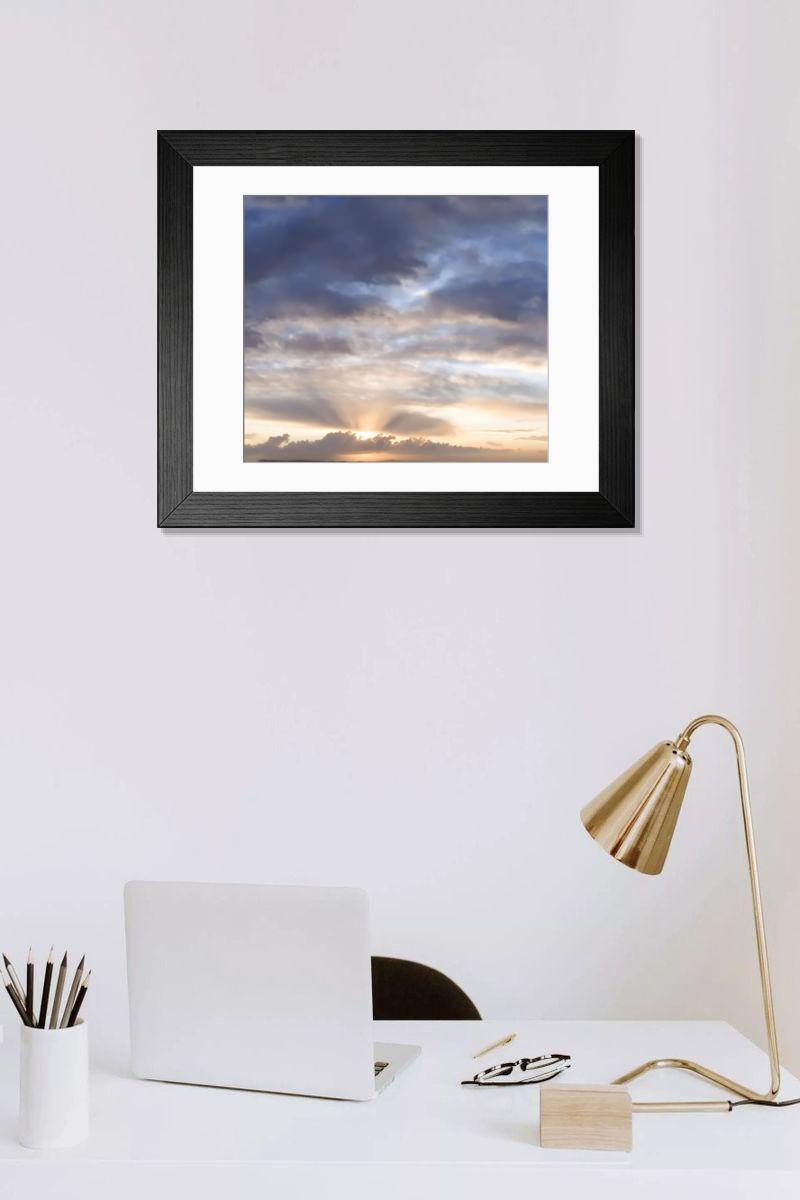 Shown hanging in a room: Modern 14"x12" (36x31cm)