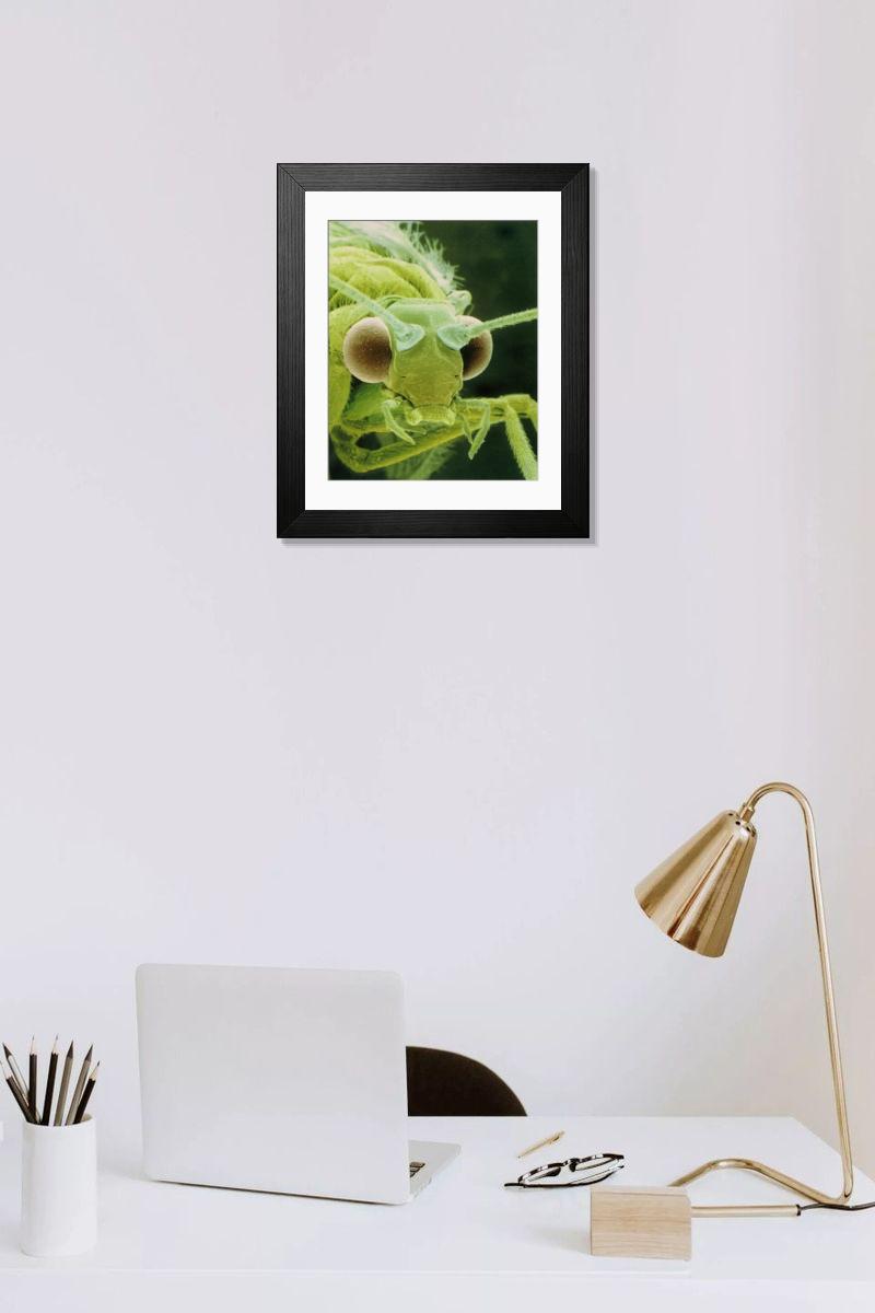 Shown hanging in a room: Modern 14"x12" (36x31cm)