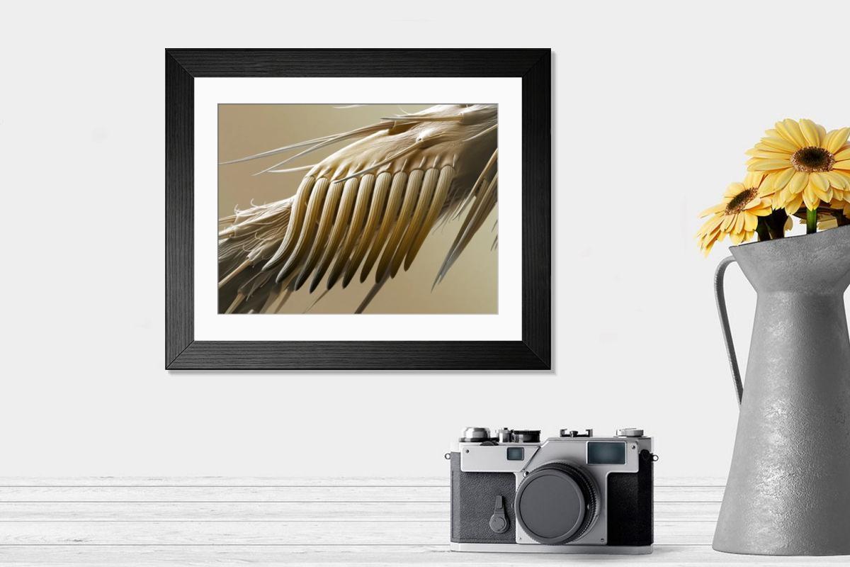 Shown hanging in a room: Modern 14"x12" (36x31cm)