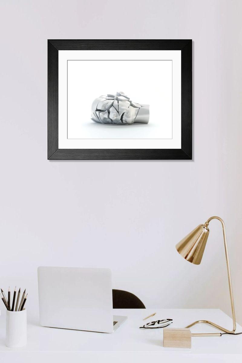 Shown hanging in a room: Modern 14"x12" (36x31cm)
