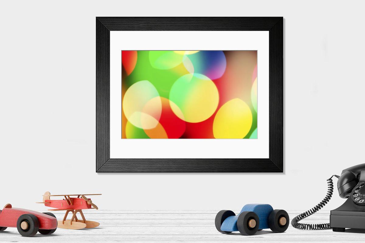 Shown hanging in a room: Modern 14"x12" (36x31cm)
