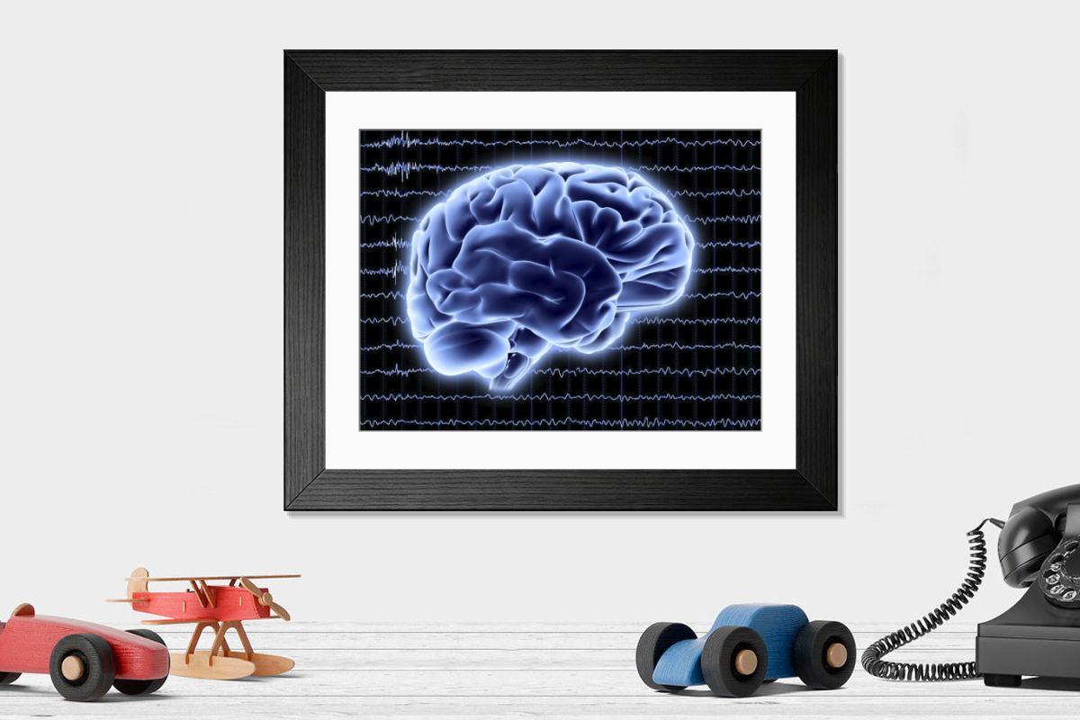 Shown hanging in a room: Modern 14"x12" (36x31cm)