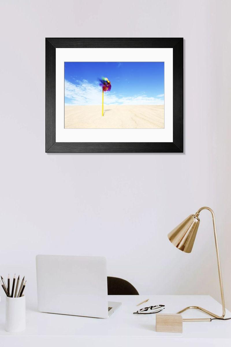 Shown hanging in a room: Modern 14"x12" (36x31cm)