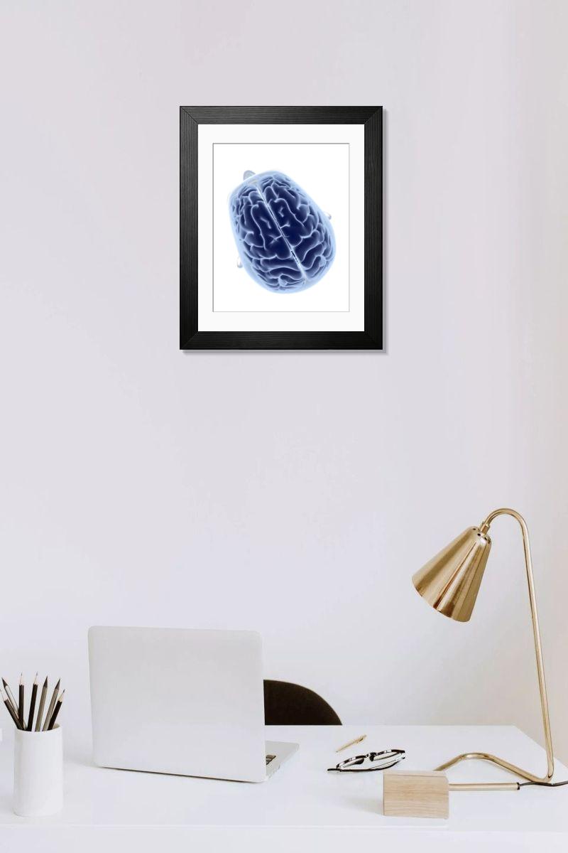 Shown hanging in a room: Modern 14"x12" (36x31cm)