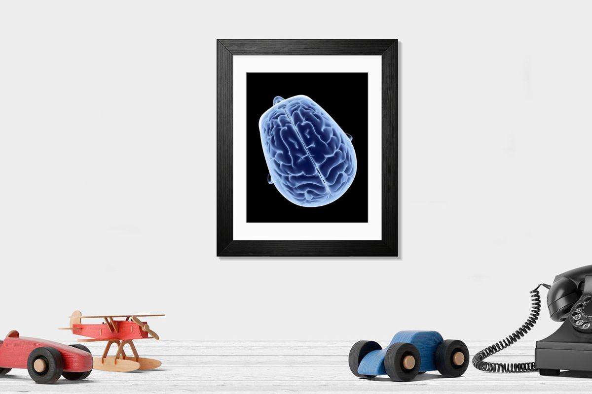 Shown hanging in a room: Modern 14"x12" (36x31cm)