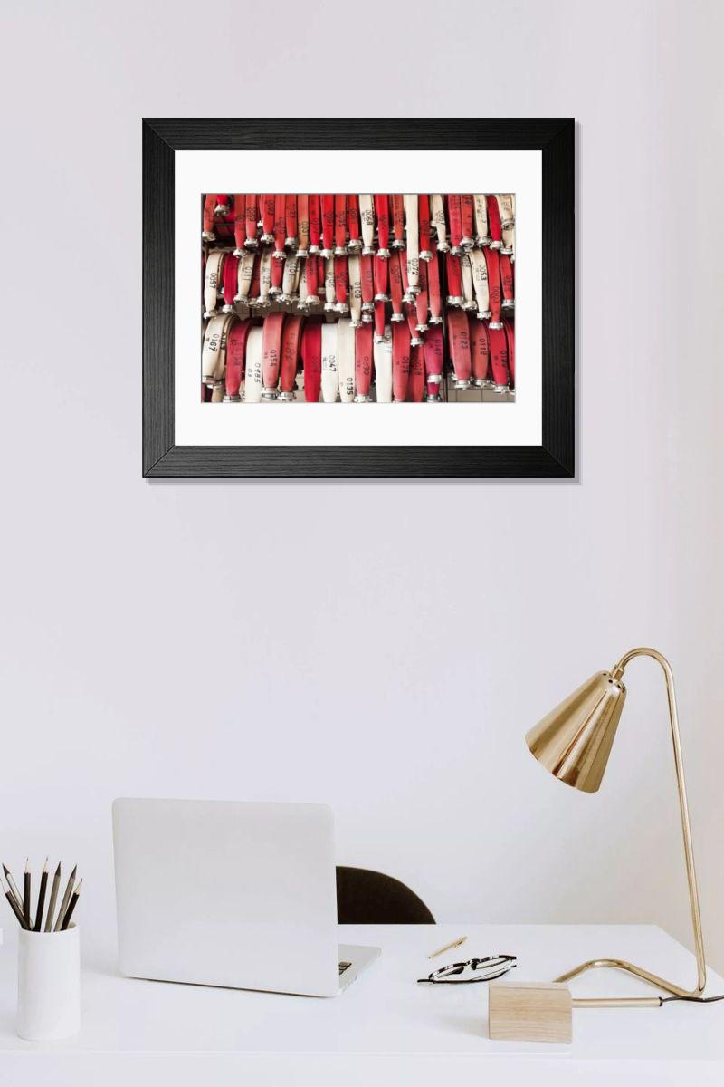 Shown hanging in a room: Modern 14"x12" (36x31cm)