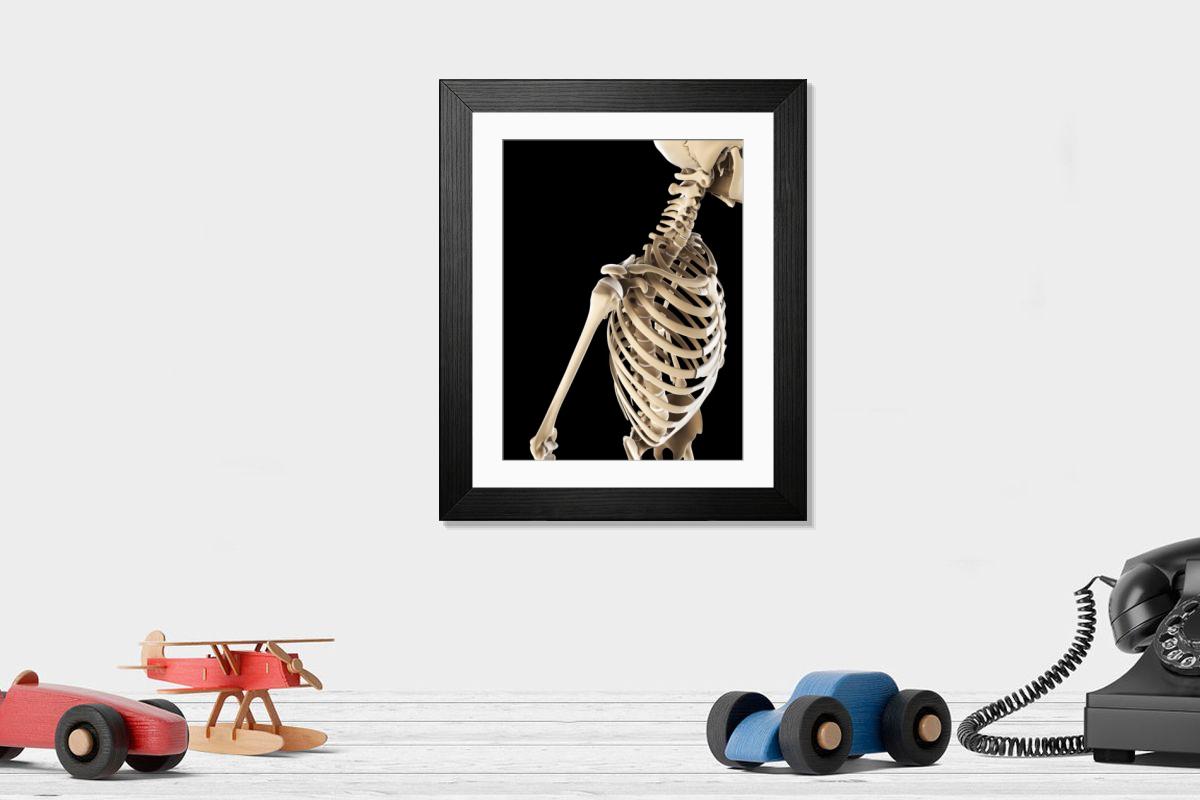 Shown hanging in a room: Modern 14"x12" (36x31cm)