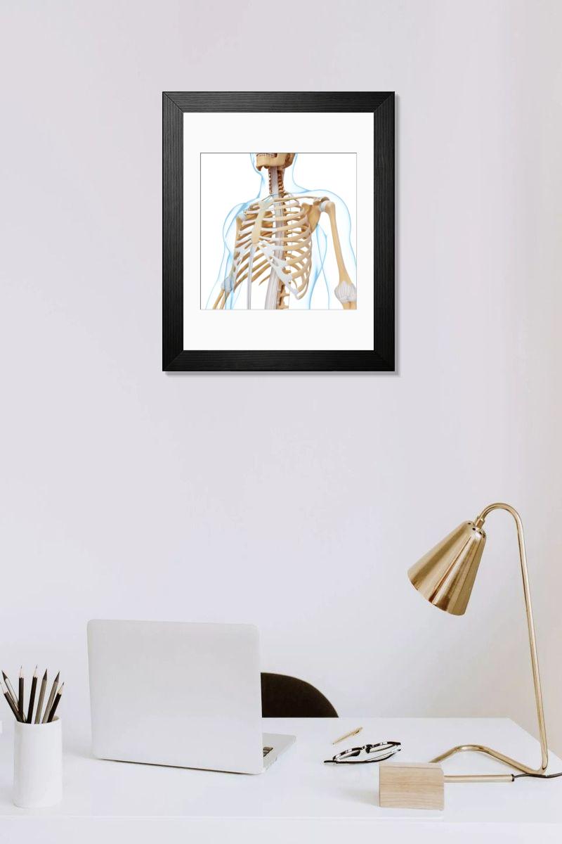 Shown hanging in a room: Modern 14"x12" (36x31cm)