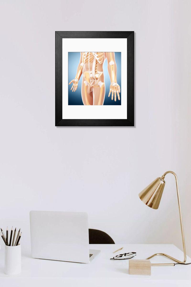 Shown hanging in a room: Modern 14"x12" (36x31cm)