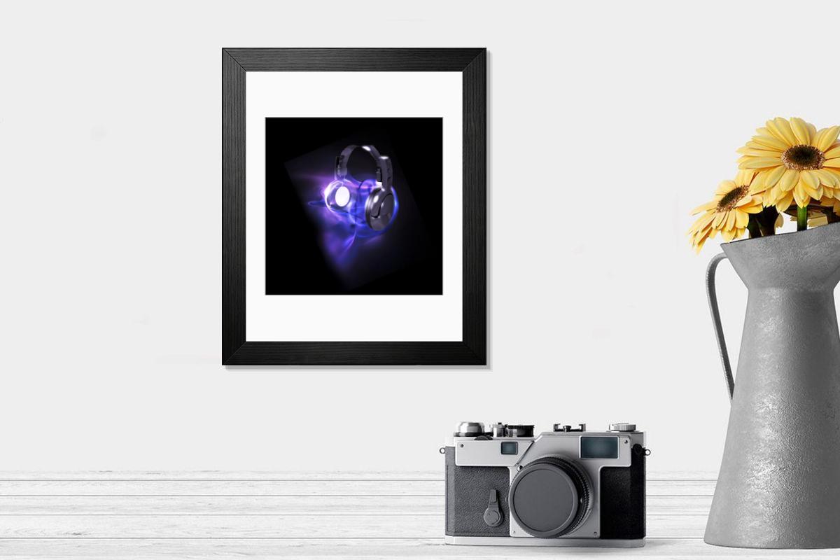 Shown hanging in a room: Modern 14"x12" (36x31cm)