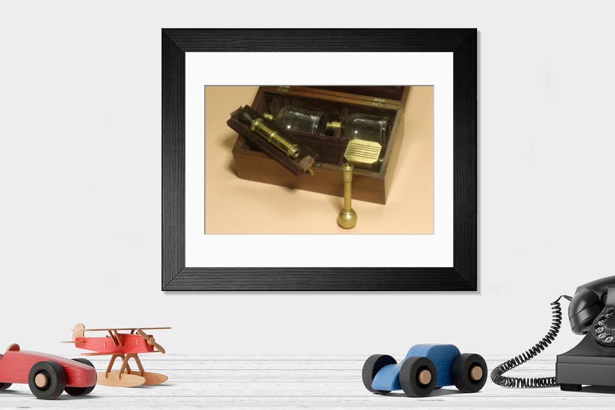 Shown hanging in a room: Modern 14"x12" (36x31cm)