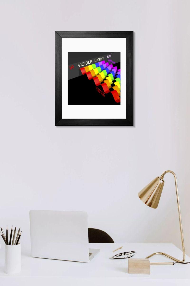 Shown hanging in a room: Modern 14"x12" (36x31cm)