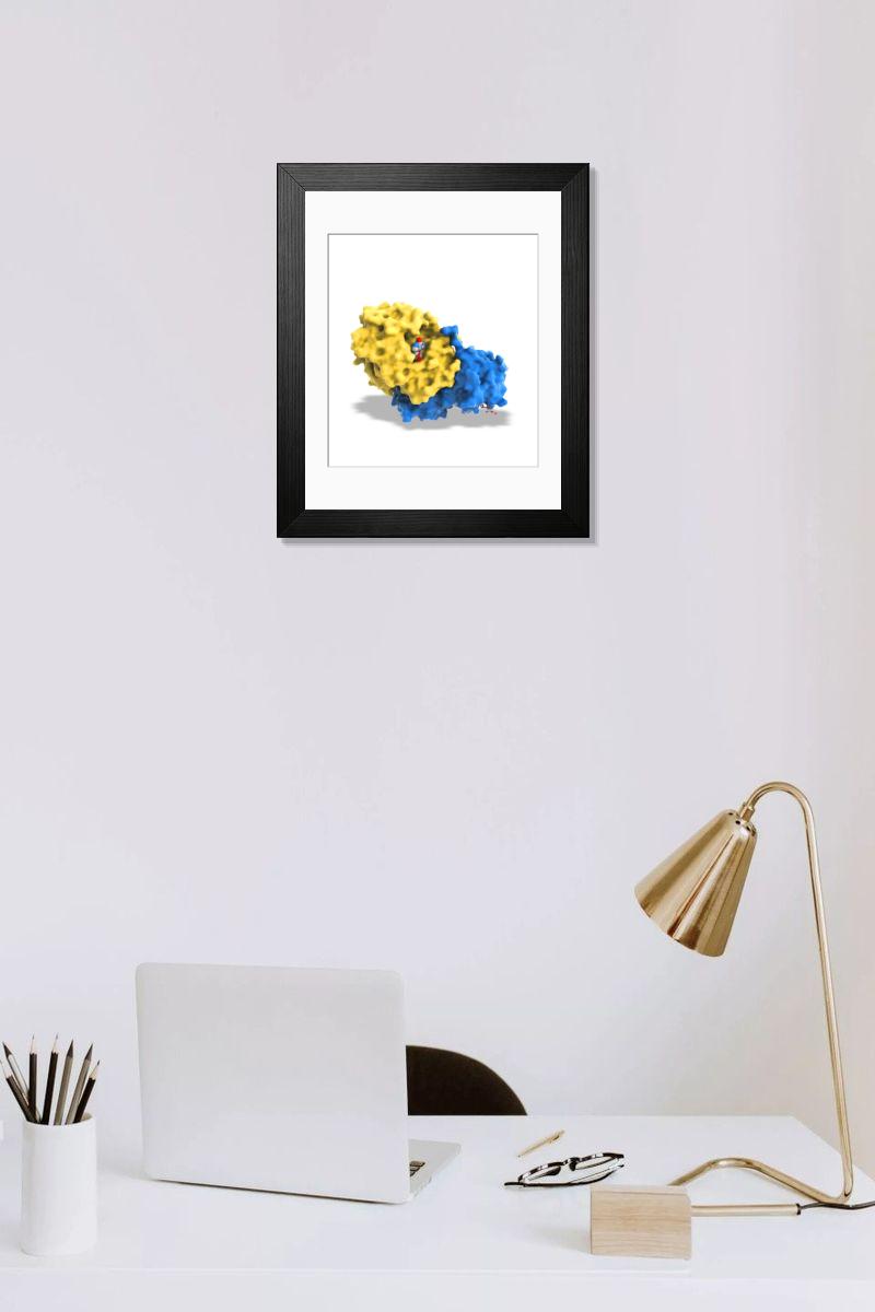 Shown hanging in a room: Modern 14"x12" (36x31cm)