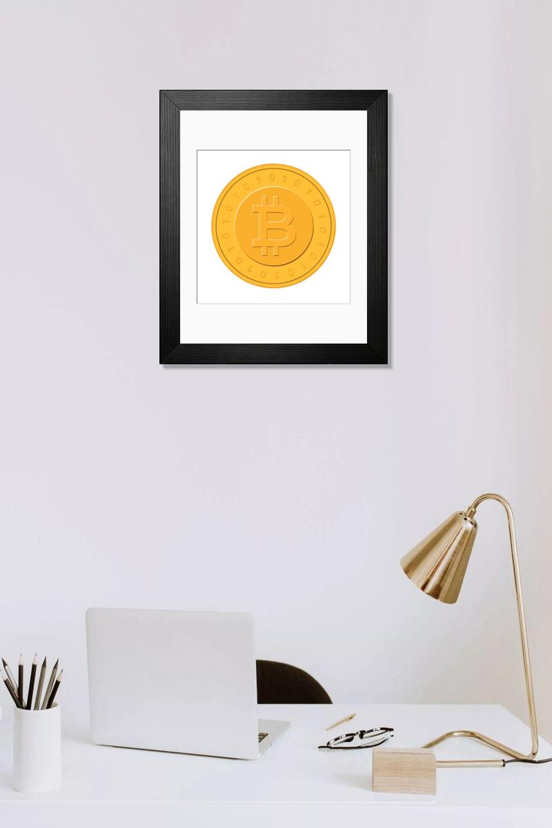 Shown hanging in a room: Modern 14"x12" (36x31cm)